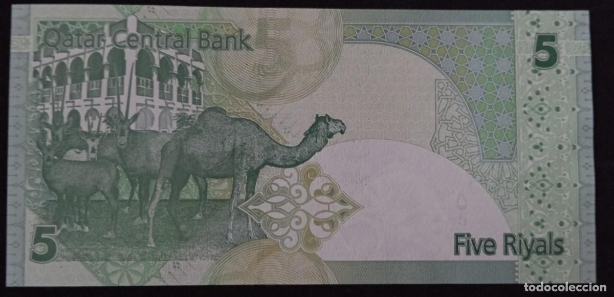 Billetes extranjeros: Qatar 5 riyals 2003 pick 21 (SC) UNC - Foto 2