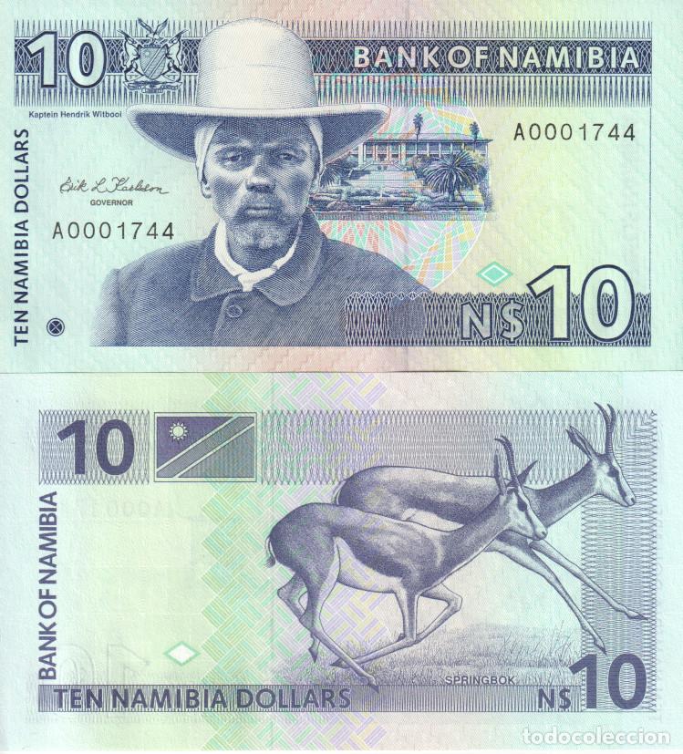 Billetes extranjeros: Namibia 10 dollars Pick 1 SC/UNC - Foto 1
