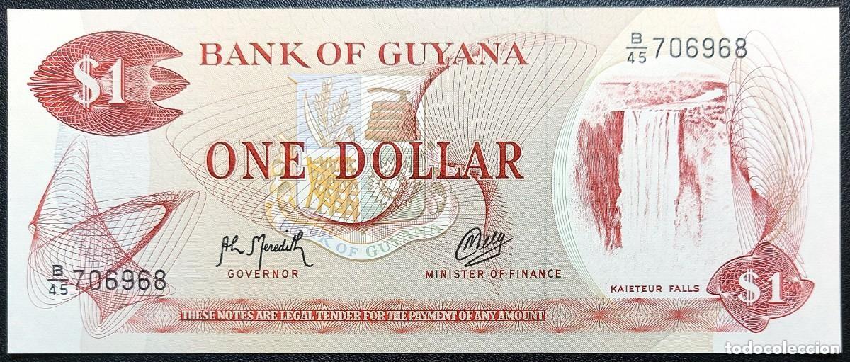 Billetes extranjeros: GUYANA 1 D&oacute;lar 1989 Pick.21f (S/C) - Foto 1