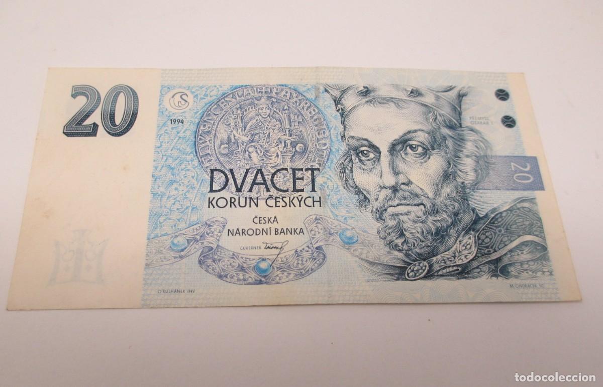 Billetes extranjeros: Billete de 20 Dvacet Korun Ceskych - Rep. Checa - Foto 1