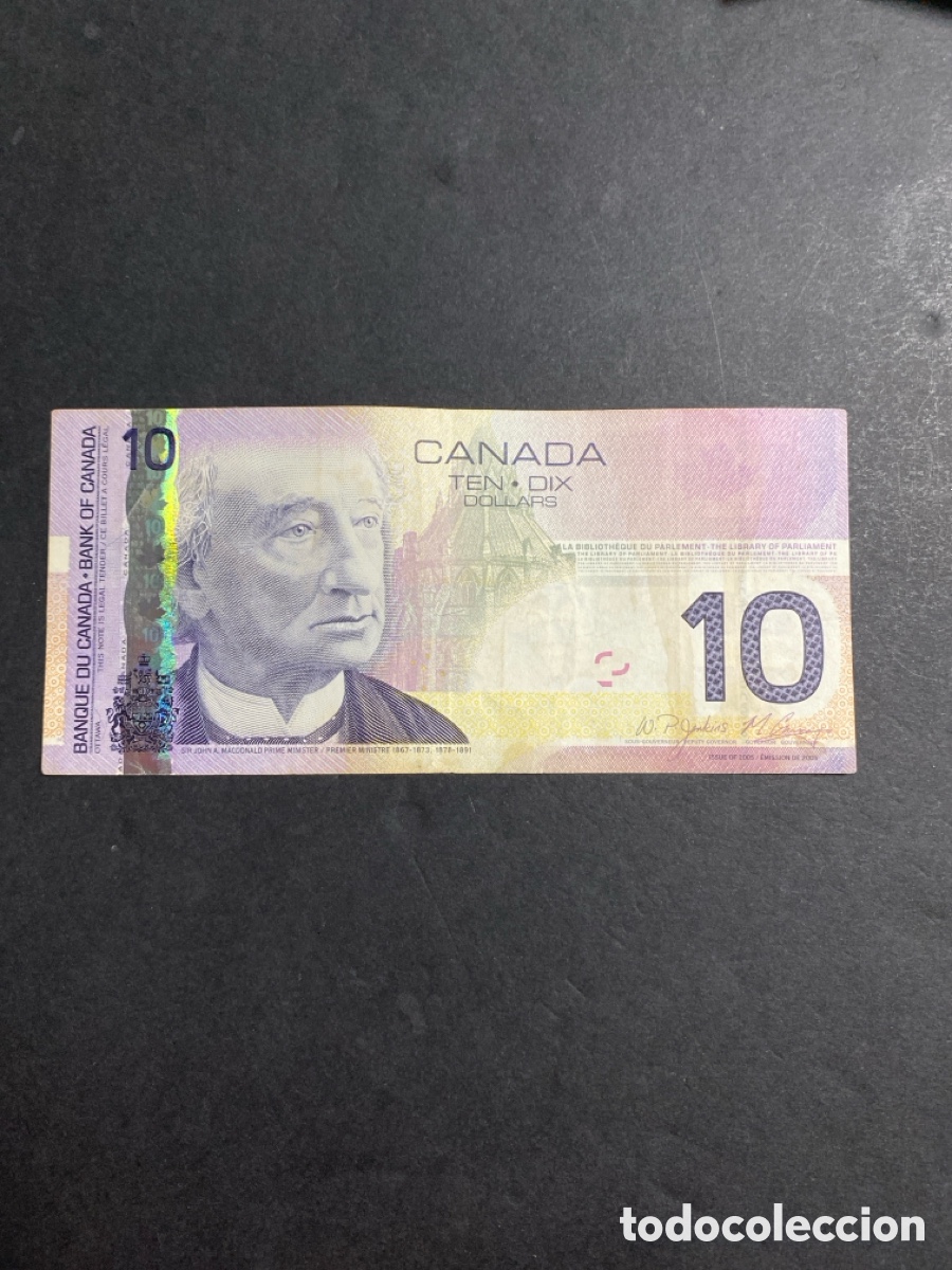 Billetes extranjeros: Billete de Canada 10 dollars - Foto 1