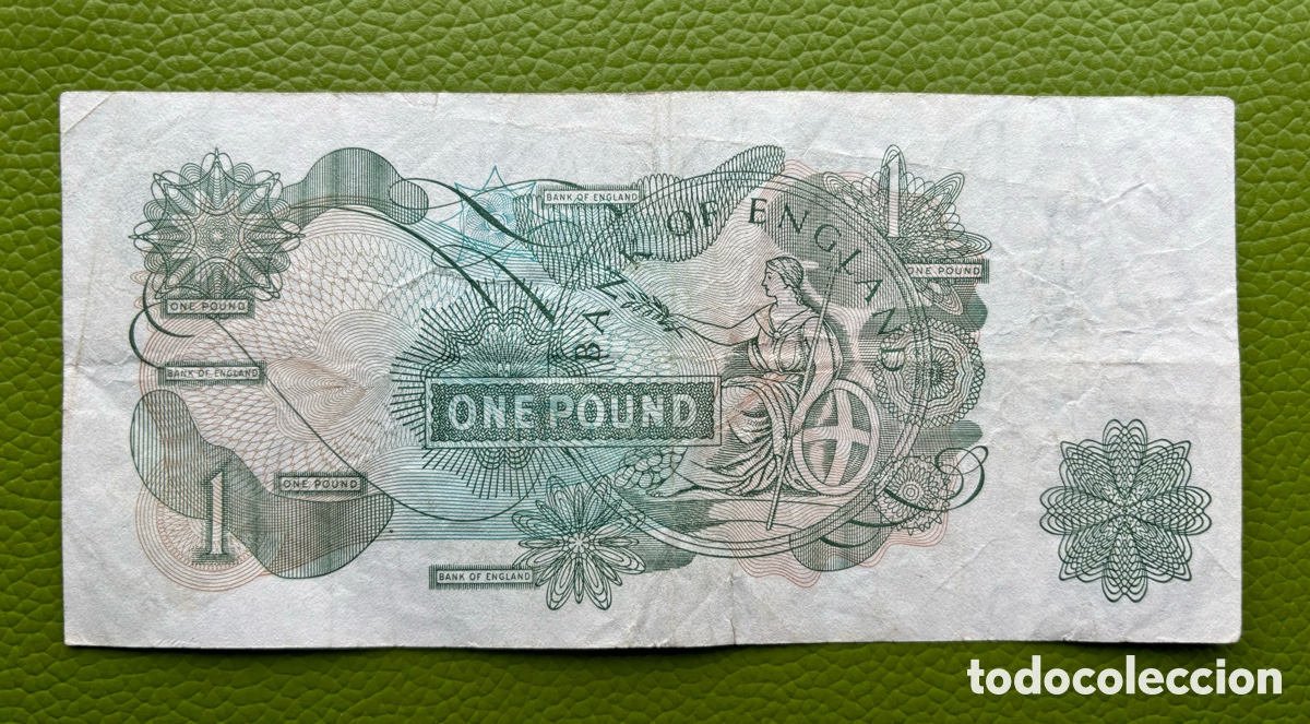 Billetes extranjeros: INGLATERRA. UNA LIBRA. ONE POUND. (1970-1977). - Foto 2