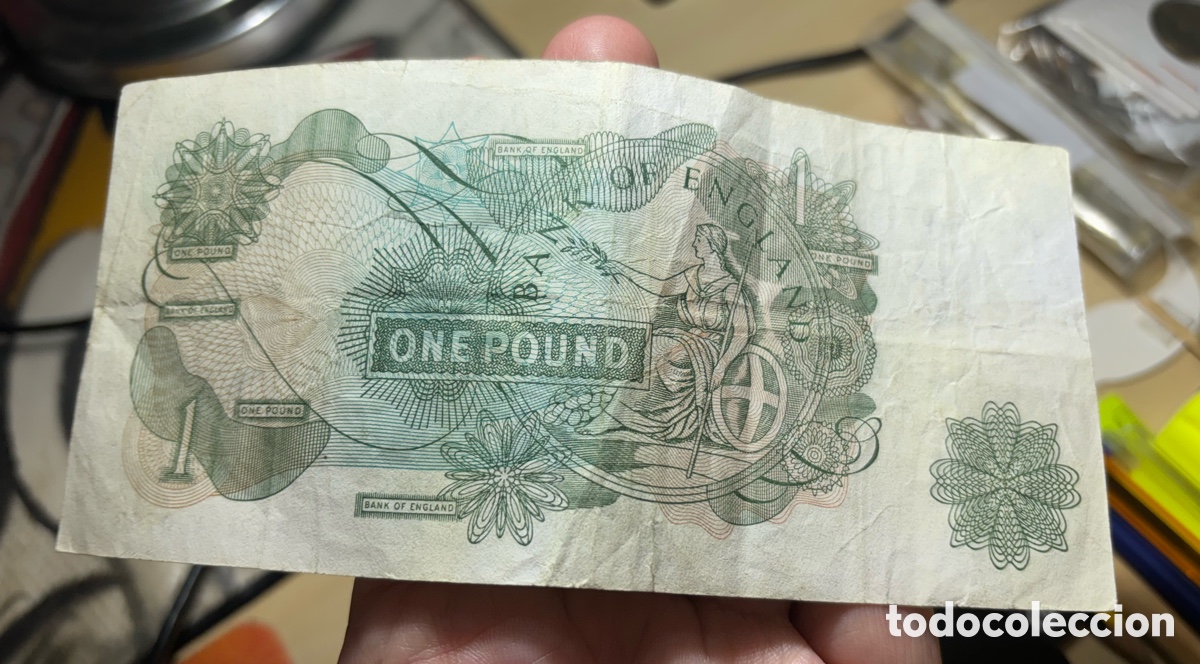Billetes extranjeros: INGLATERRA. UNA LIBRA. ONE POUND. (1970-1977). - Foto 4