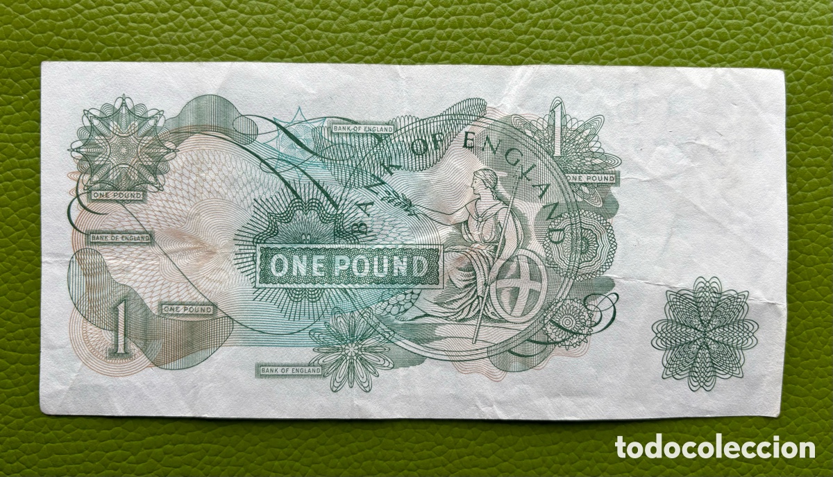 Billetes extranjeros: INGLATERRA. UNA LIBRA. ONE POUND. (1971-1991) - Foto 2