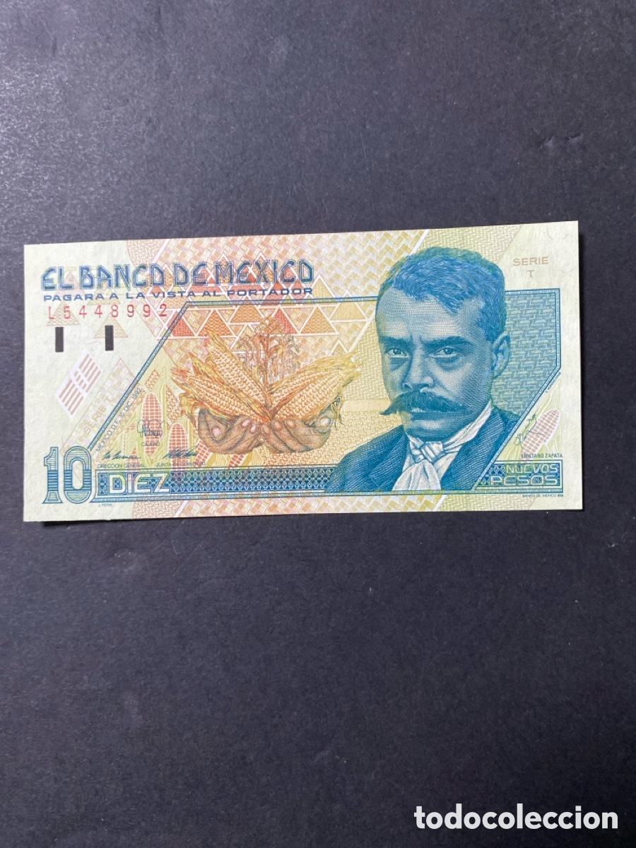 Billetes extranjeros: Billete de Mexico 10 pesos - Foto 1