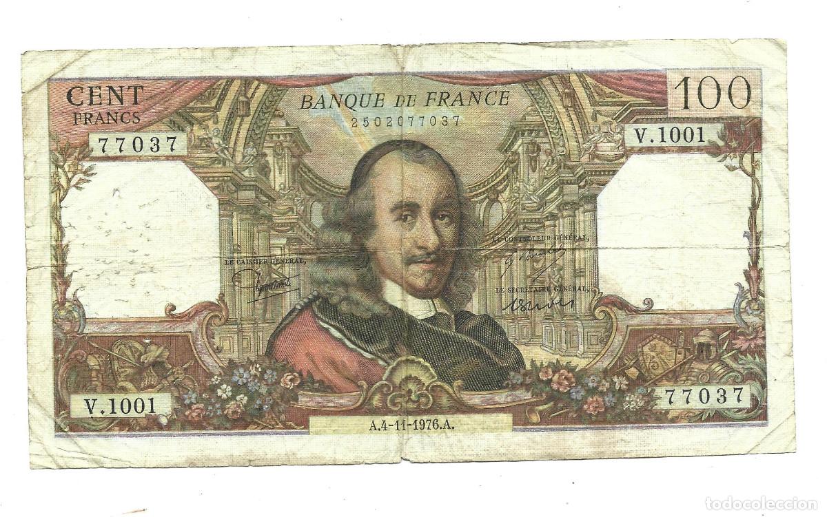 Billetes extranjeros: FRANCIA- 100 FRANCOS-1976 - Foto 1