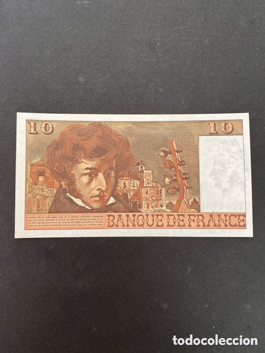 Billetes extranjeros: Billete de Francia 10 francos - Foto 2