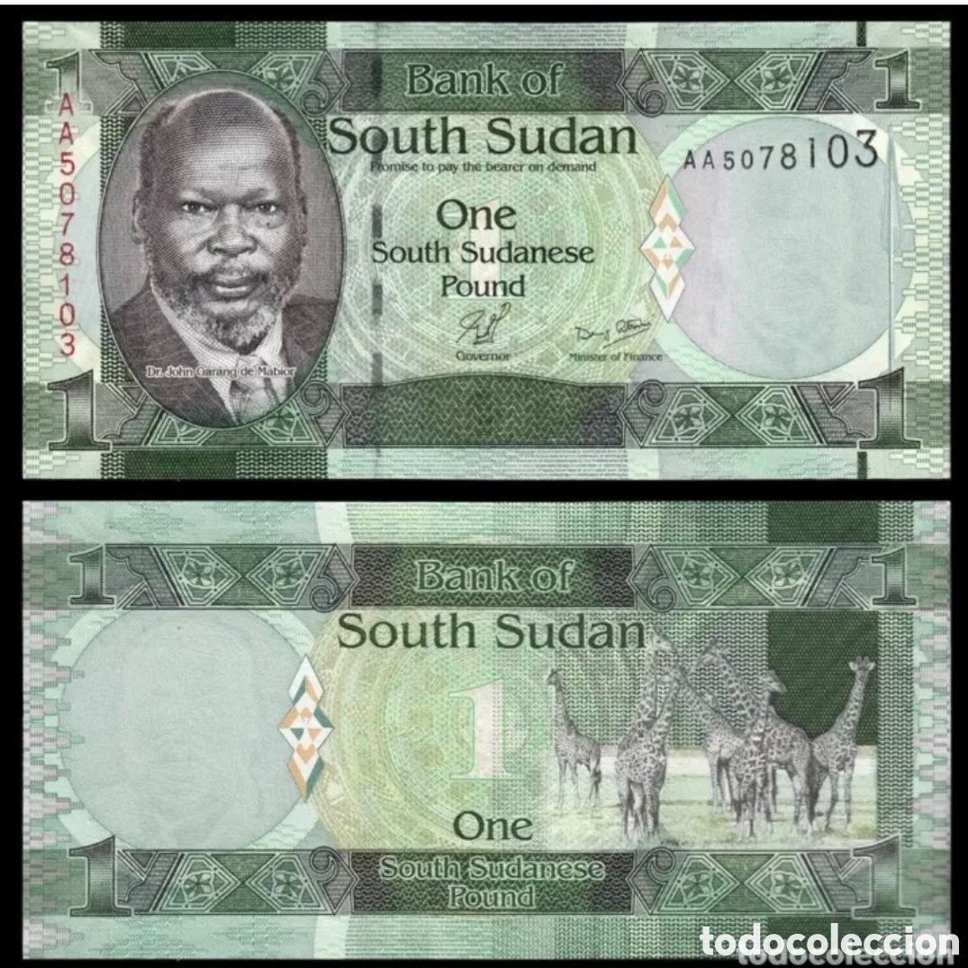 Billetes extranjeros: billete sudan del sur original % s/c - Foto 1