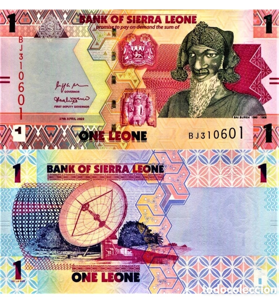 Billetes extranjeros: Billete.sierra Leon actual original % sin circular - Foto 1