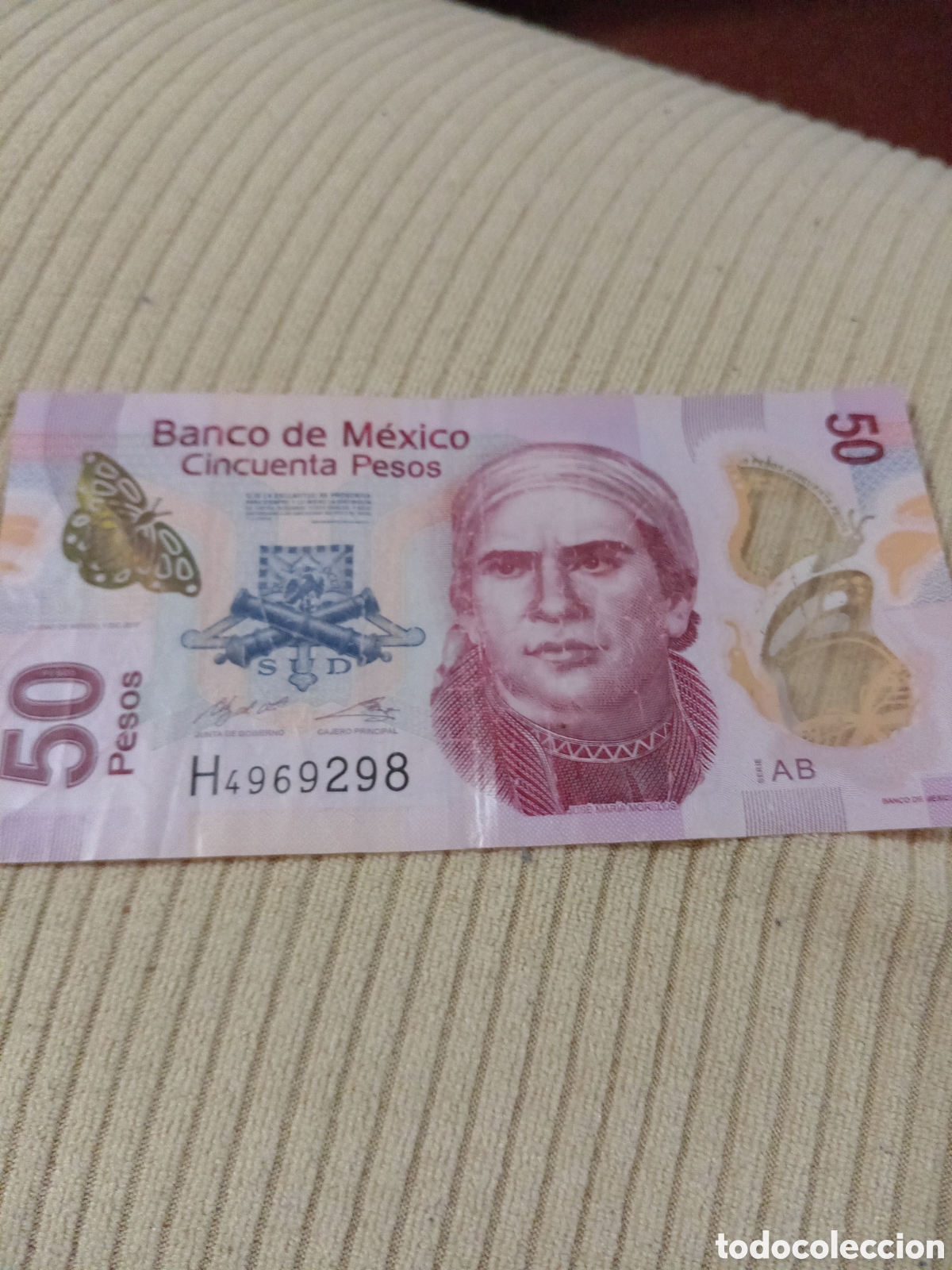 Billetes extranjeros: Billete de 50 pesos mexicanos - Foto 1