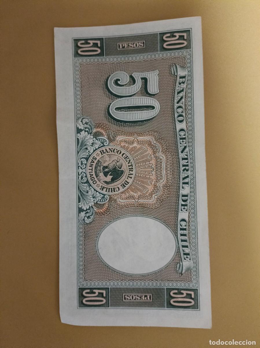Billetes extranjeros: banco central de chile 50 pesos - Foto 2