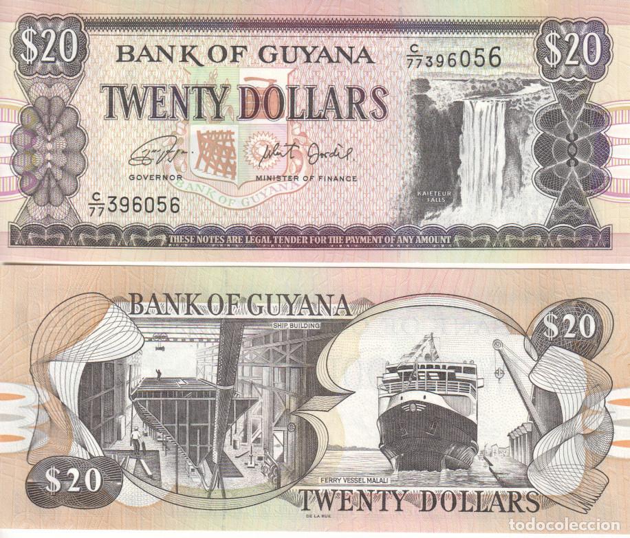 Billetes extranjeros: Guyana 20 dollars Pick 30 f SC/UNC - Foto 1