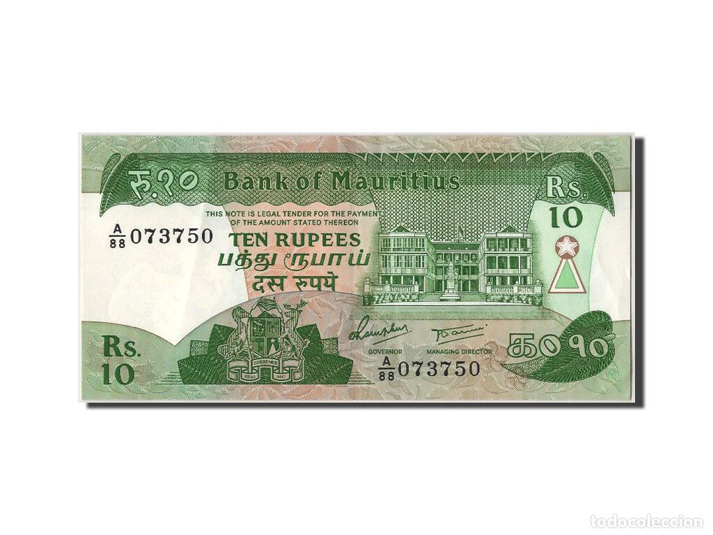 Billetes extranjeros: [#304747] Billete, 10 Rupees, Mauricio, EBC - Foto 1