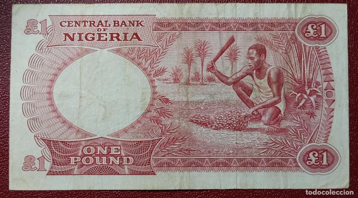 Billetes extranjeros: Nigeria 1 libra 1967 pick 8 (MBC) - Foto 2