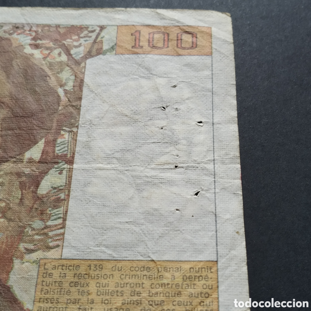 Billetes extranjeros: BILLETE - FRANCIA 100 FRANCOS 1987 - Foto 8