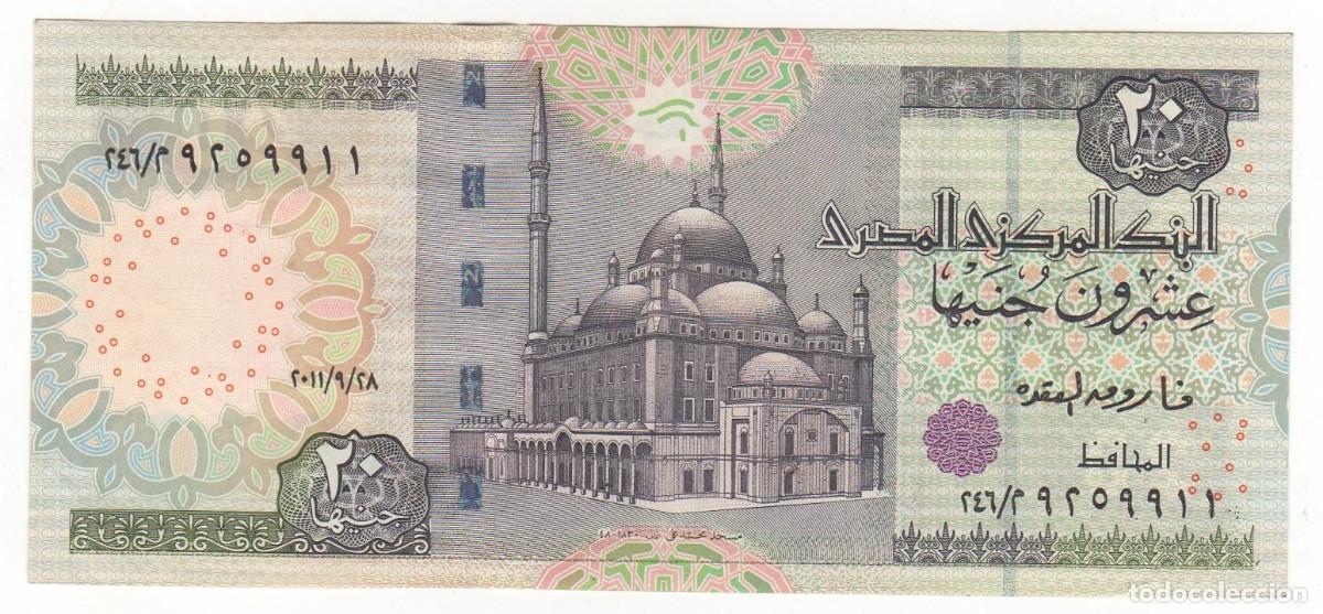 Billetes extranjeros: BILLETE 20 POUNDS EGIPTO SC - Foto 2