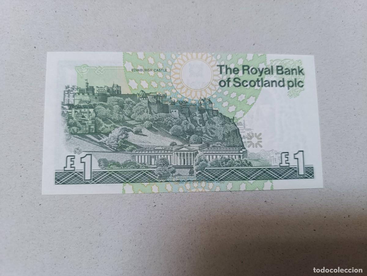 Billetes extranjeros: Billete Escocia, 1 libra, a&ntilde;o 2001, UNC - Foto 2