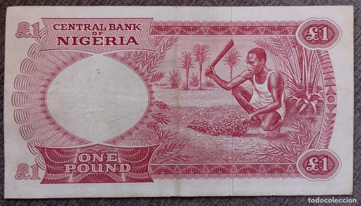 Billetes extranjeros: Nigeria 1 libra 1967 pick 8 (MBC) - Foto 2