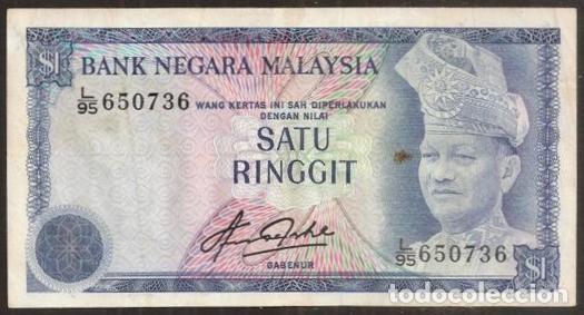 Billetes extranjeros: MALASIA. 1 ringgit (1976). Pick 13b. - Foto 1