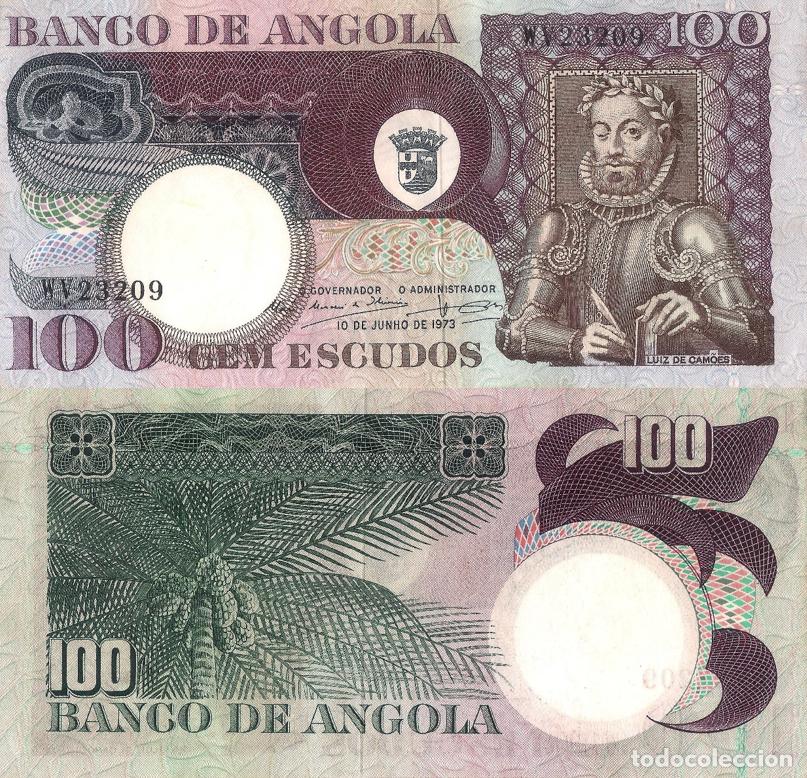 Billetes extranjeros: ANGOLA 100 Escudos 1973, P106, UNC - Foto 1