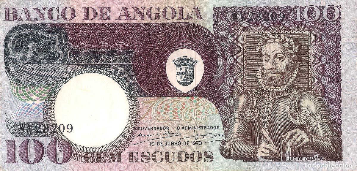 Billetes extranjeros: ANGOLA 100 Escudos 1973, P106, UNC - Foto 2
