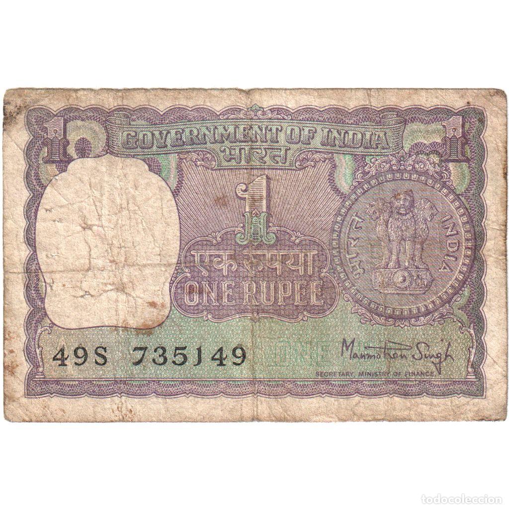 Billetes extranjeros: [#1290104] India, 1 Rupee, BC - Foto 1