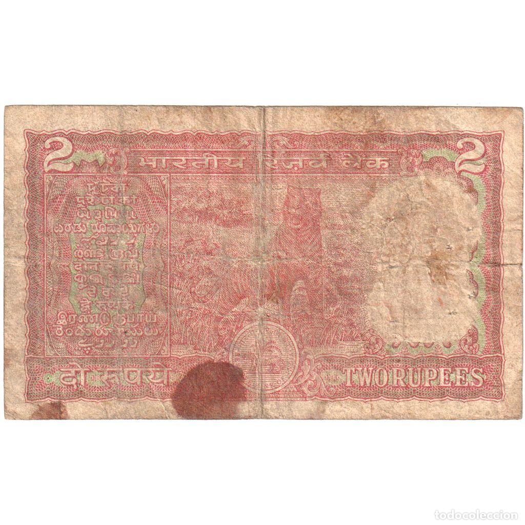 Billetes extranjeros: [#1290128] India, 2 Rupees, BC - Foto 2