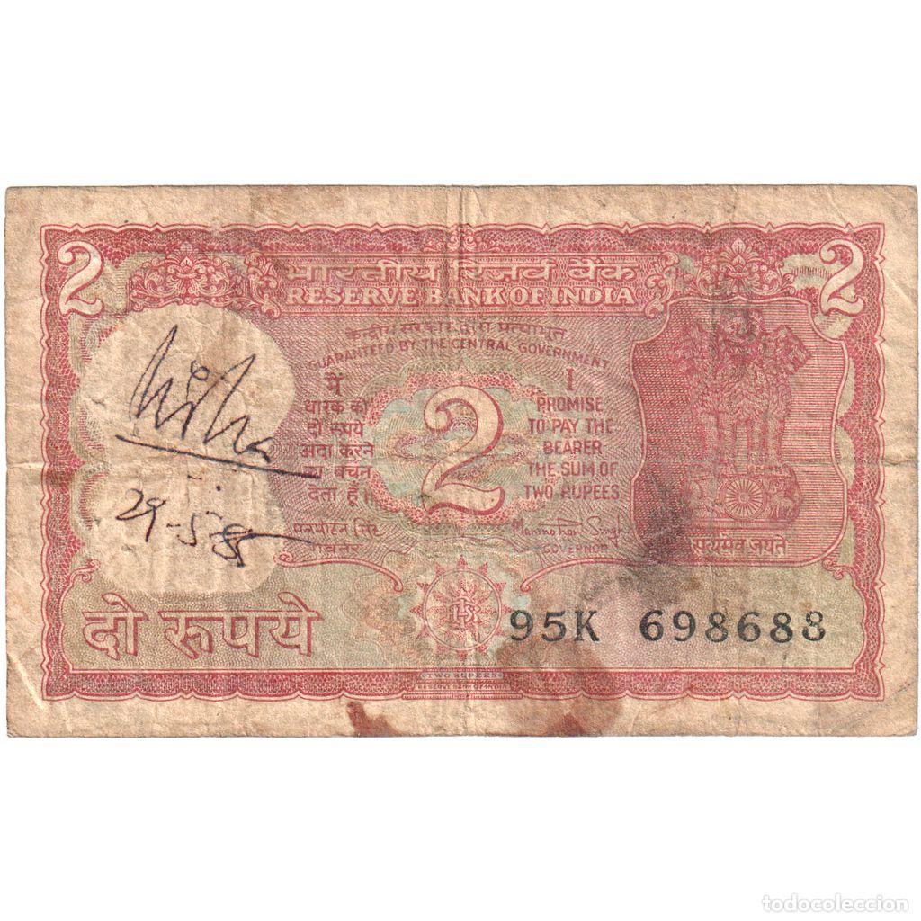 Billetes extranjeros: [#1290128] India, 2 Rupees, BC - Foto 1