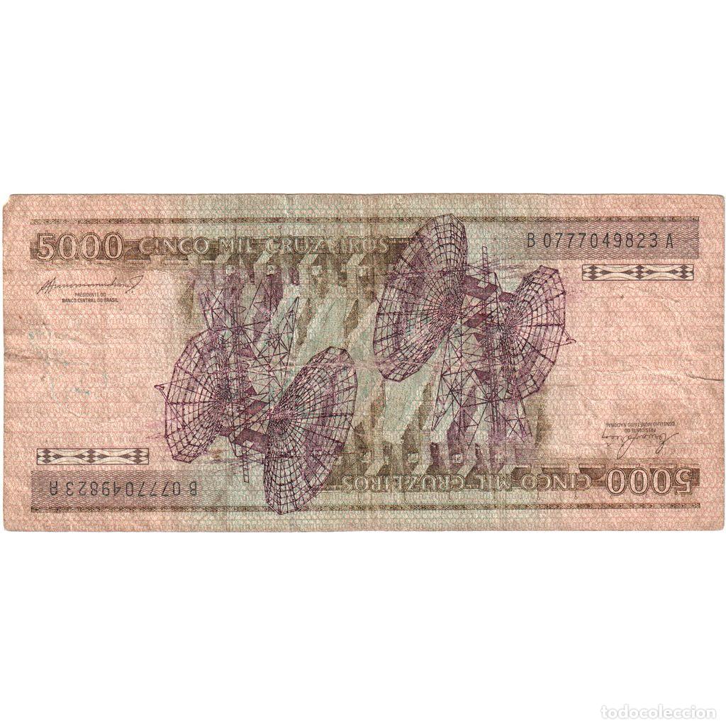 Billetes extranjeros: [#1290140] Brasil, 5000 Cruzeiros, BC - Foto 2