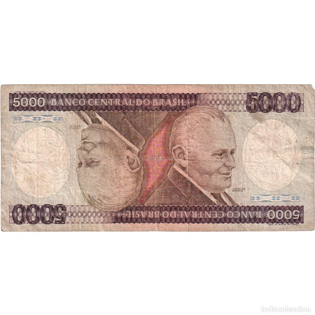 Billetes extranjeros: [#1290140] Brasil, 5000 Cruzeiros, BC - Foto 1