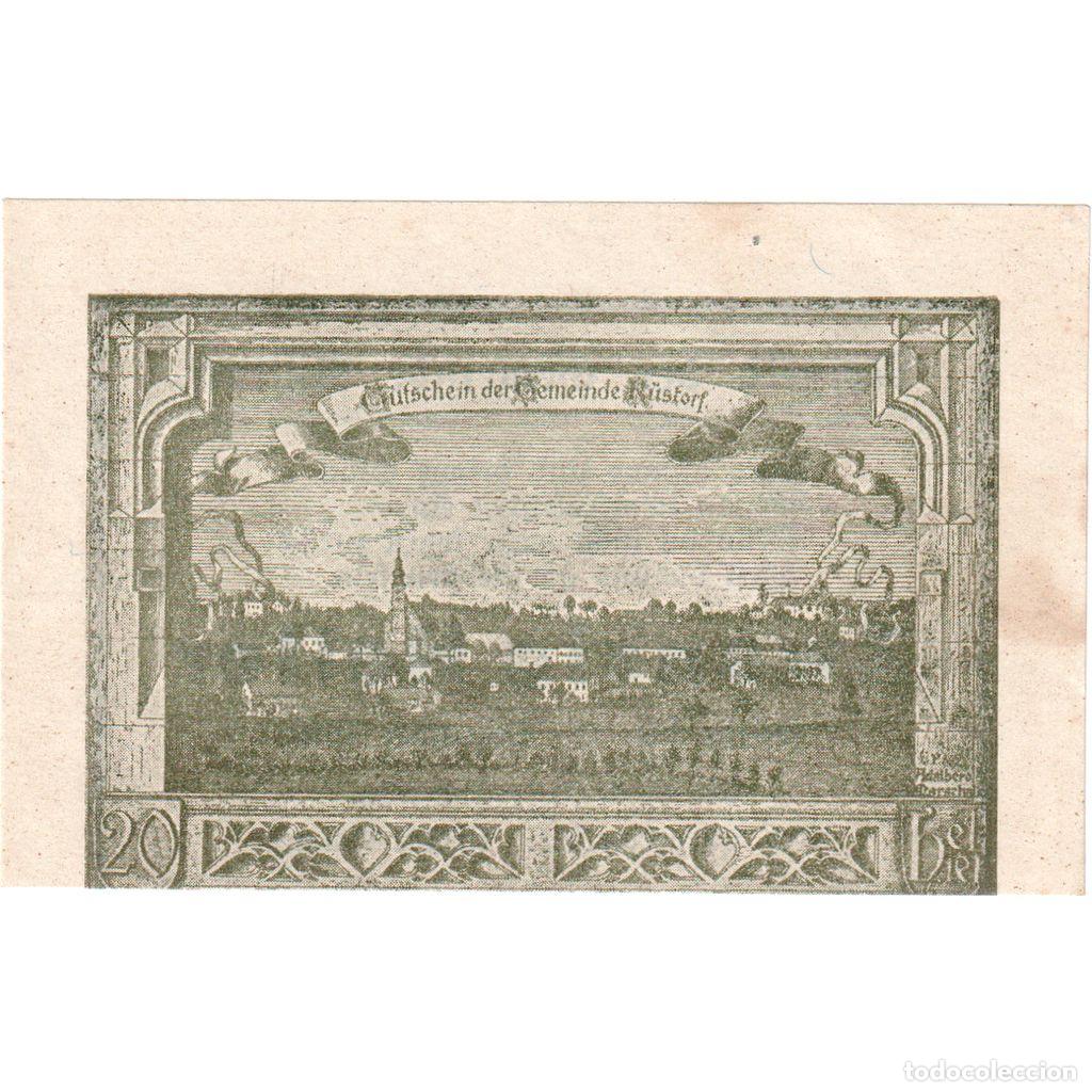 Billetes extranjeros: [#1290147] Austria, Rustorf, 20 Heller, 1920-12-31, SC - Foto 2