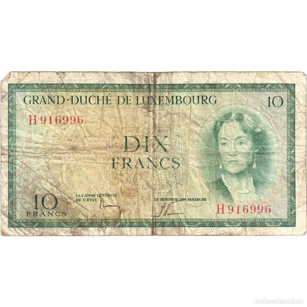 Billetes extranjeros: [#1290187] Luxemburgo, 10 Francs, BC - Foto 1