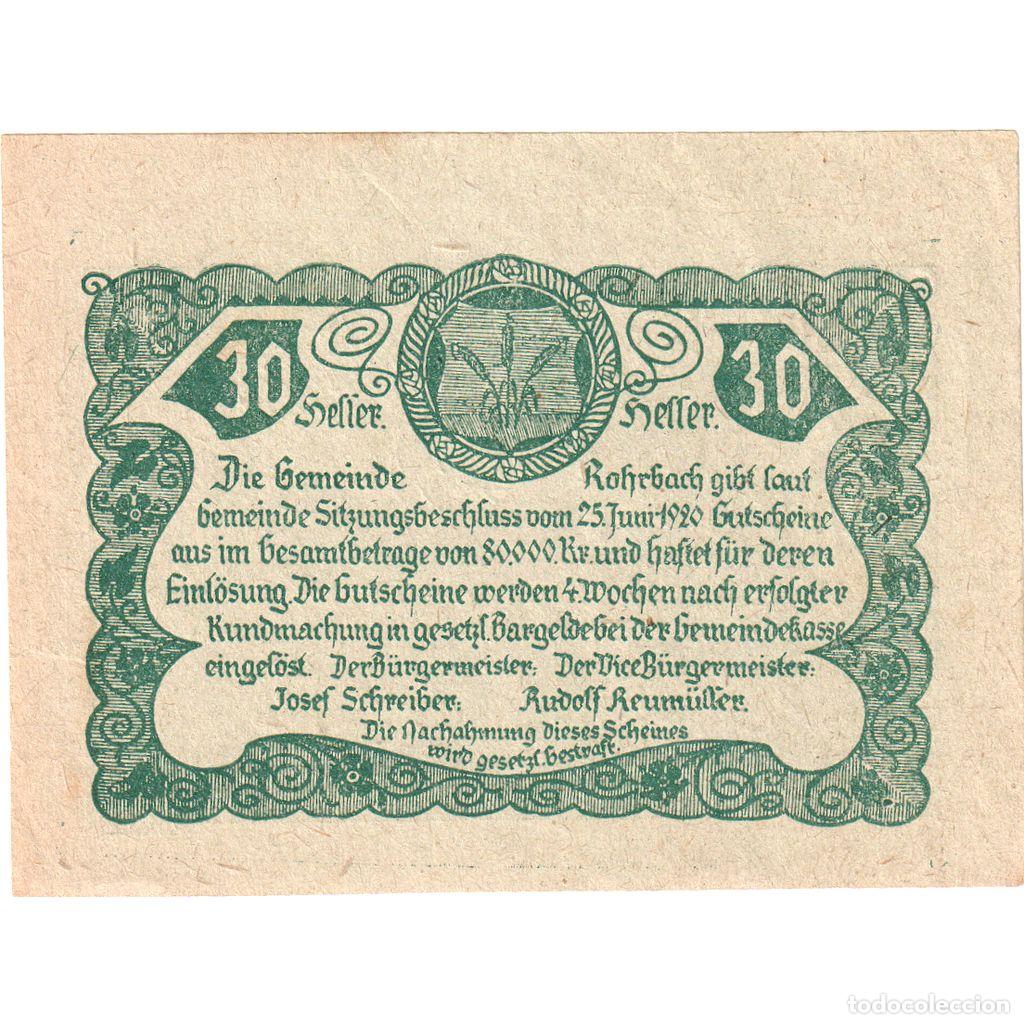 Billetes extranjeros: [#1290324] Austria, Rohrbach, 30 Heller, SC - Foto 1