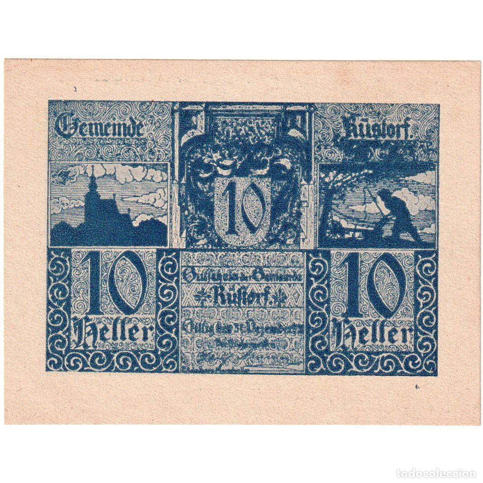 Billetes extranjeros: [#1290321] Austria, Rustorf, 10 Heller, SC - Foto 1