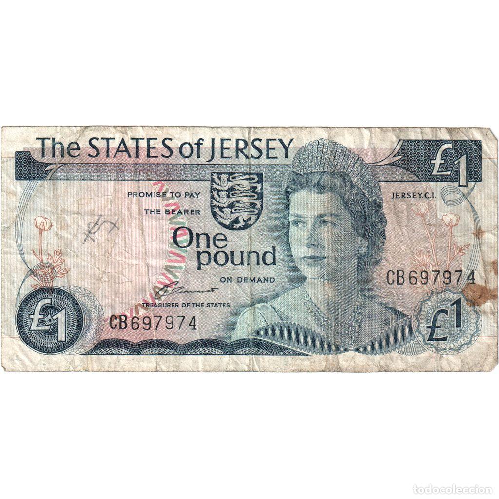 Billetes extranjeros: [#1290336] Jersey, 1 Pound, BC+ - Foto 1
