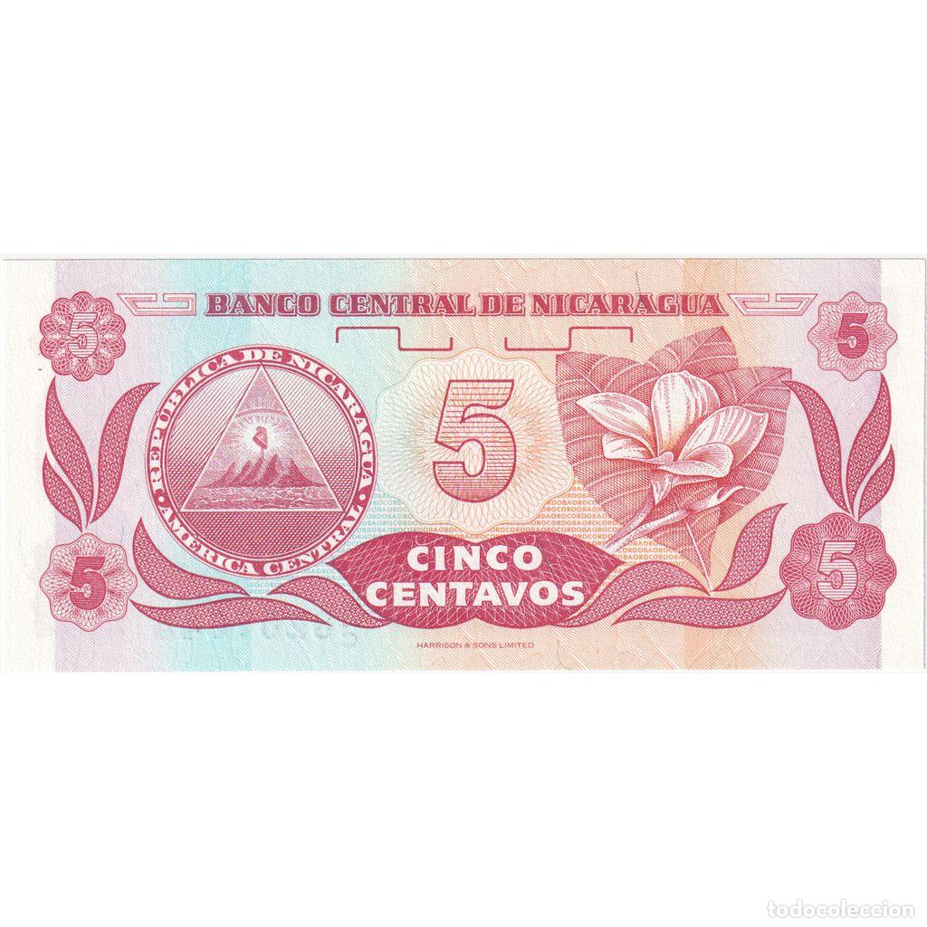 Billetes extranjeros: [#1290443] Nicaragua, 5 Centavos, UNC - Foto 2