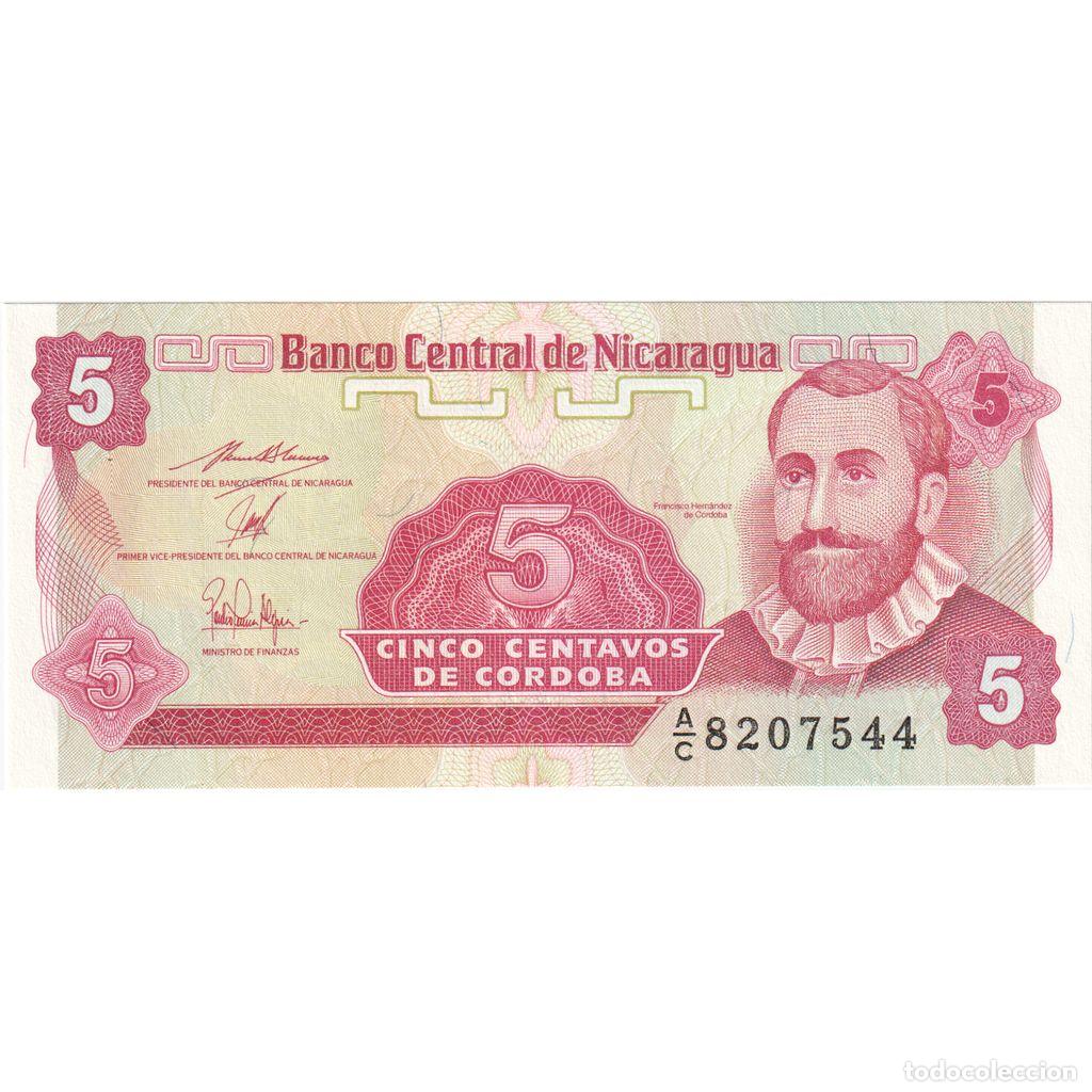Billetes extranjeros: [#1290443] Nicaragua, 5 Centavos, UNC - Foto 1