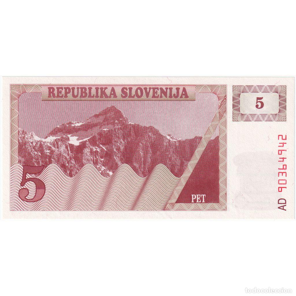Billetes extranjeros: [#1290520] Eslovenia, 5 (Tolarjev), UNC - Foto 1