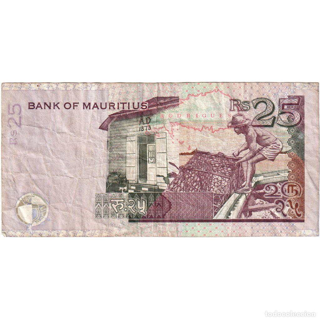 Billetes extranjeros: [#1290642] Mauricio, 25 Rupees, BC+ - Foto 2