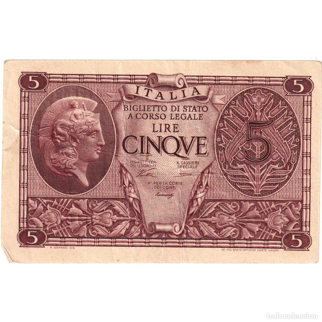 Billets internationaux: [#1290787] Italia, 5 Lire, MBC