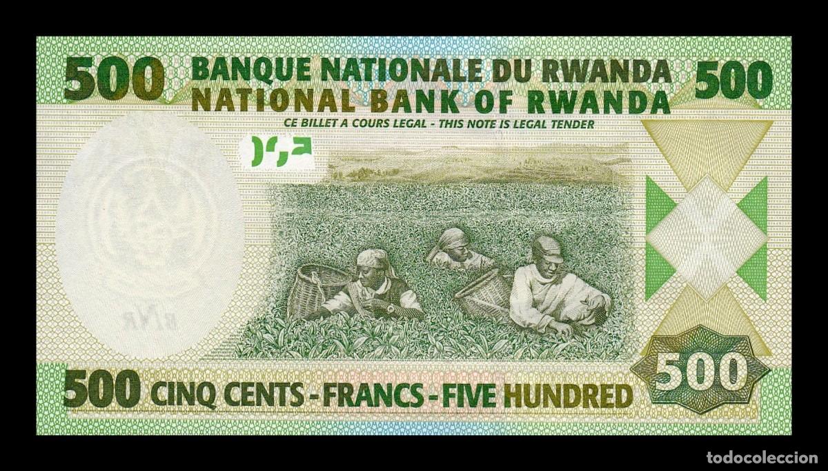 Billetes extranjeros: Ruanda 500 Francos 2004 Pick 30 Sc Unc - Foto 2