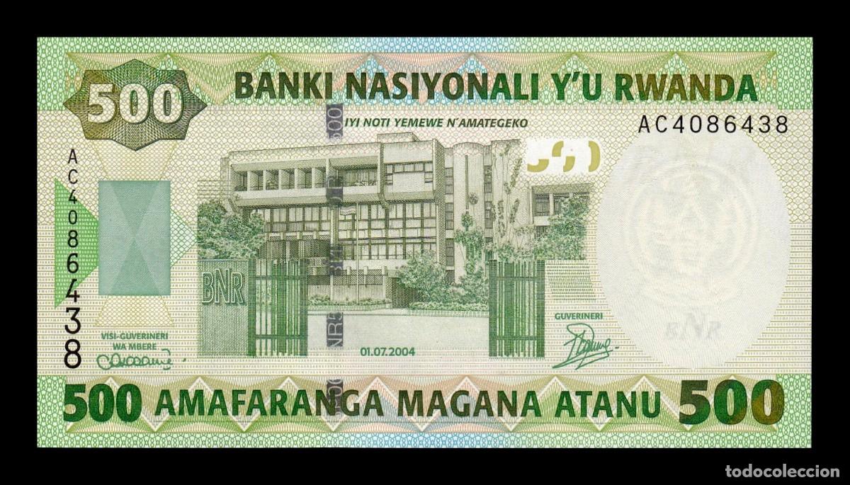 Billetes extranjeros: Ruanda 500 Francos 2004 Pick 30 Sc Unc - Foto 1