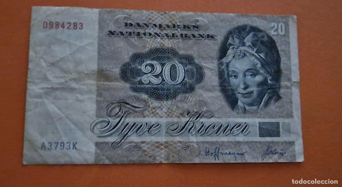 Billetes extranjeros: 20 Kroner, 1972 Dinamarca - Foto 1