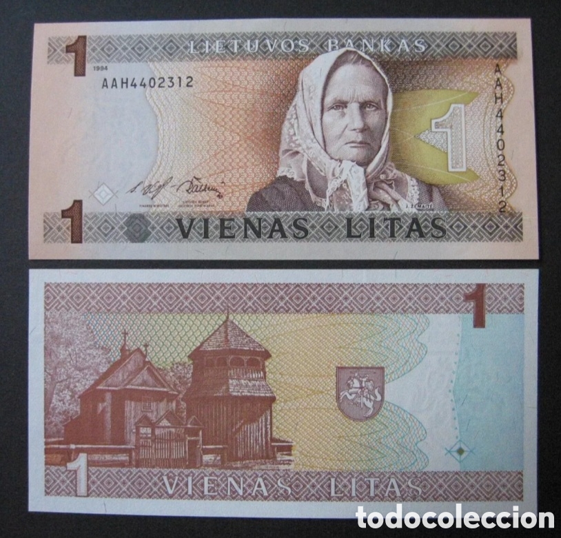Billetes extranjeros: Billete Lituania lee descripci&oacute;n s/c - Foto 1