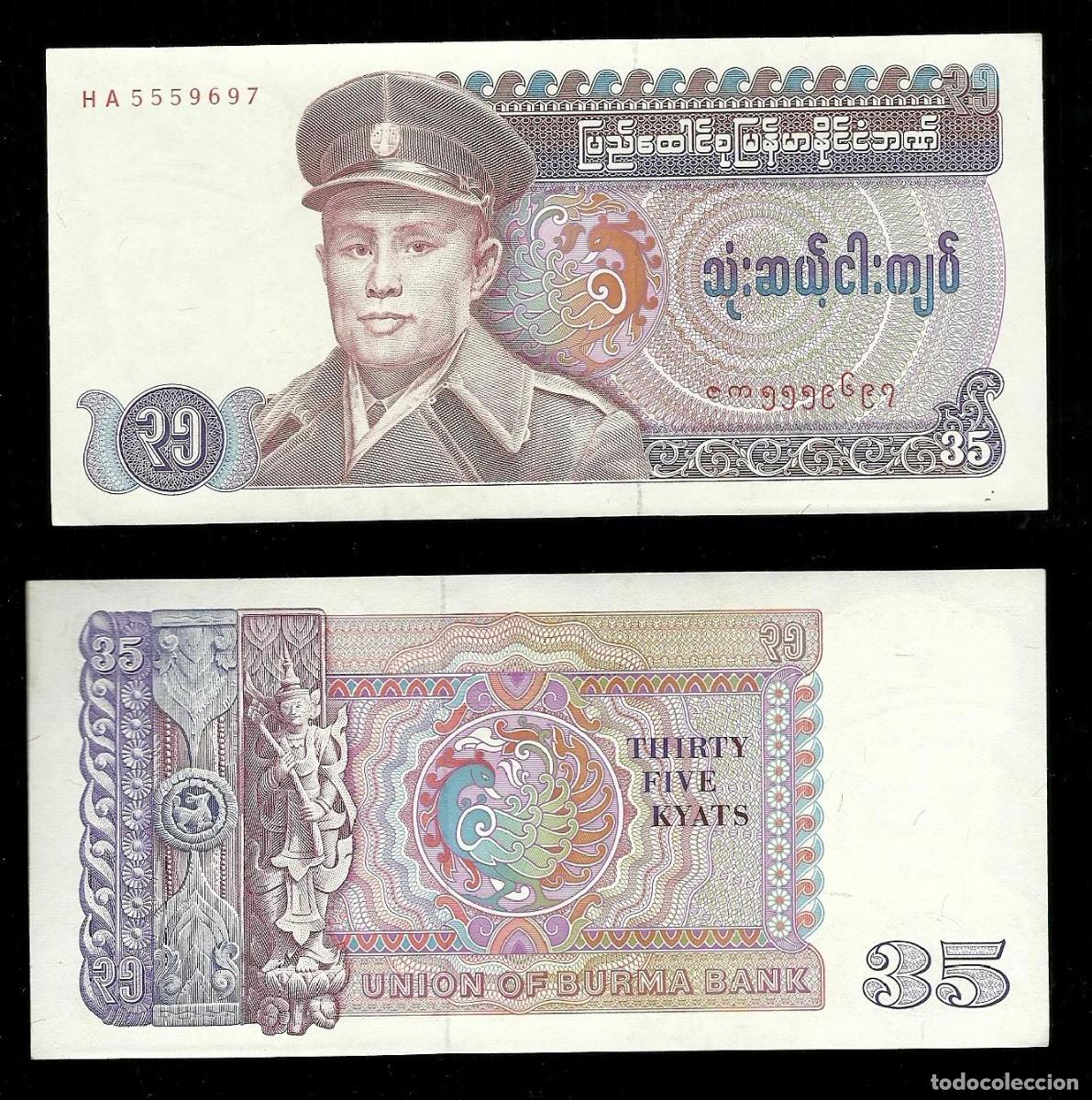 Billetes extranjeros: Myanmar - 35 Kyat 1986 - Unc pick. 63 - Foto 1