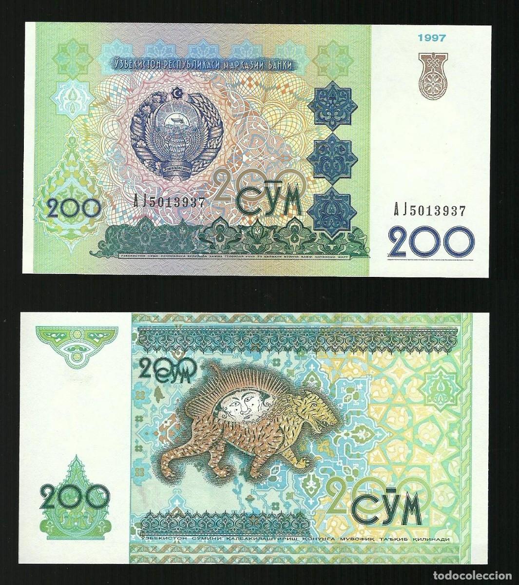 Notas Internacionais: Uzbechistan - 100 Sum 1997 - UNC pick. 80