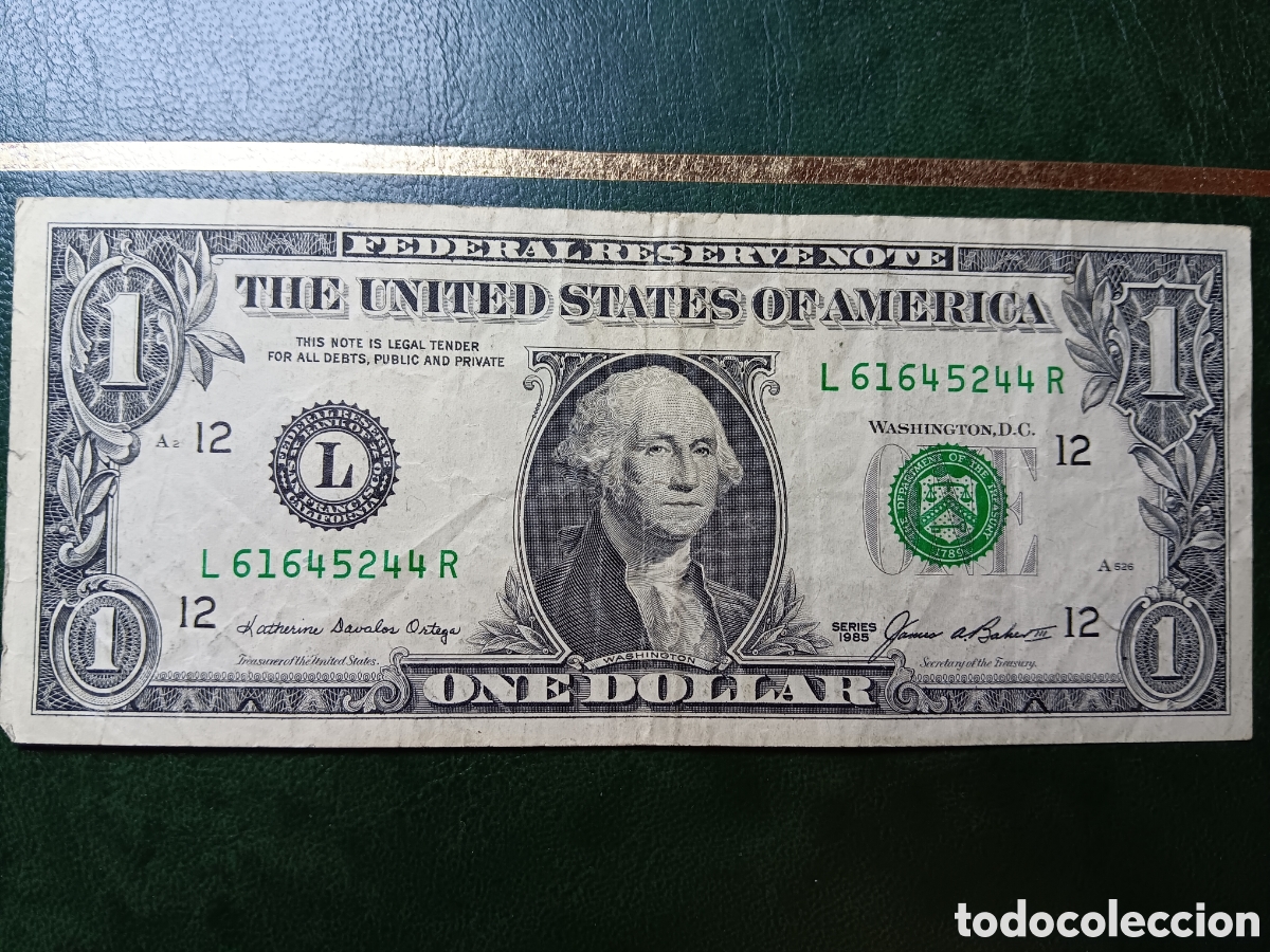 Billetes extranjeros: Billete de EEUU. 1 D&oacute;lar. - Foto 1