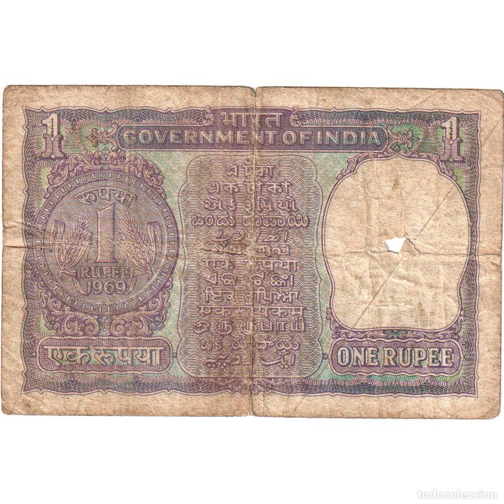 Billetes extranjeros: [#1291422] India, 1 Rupee, BC - Foto 2