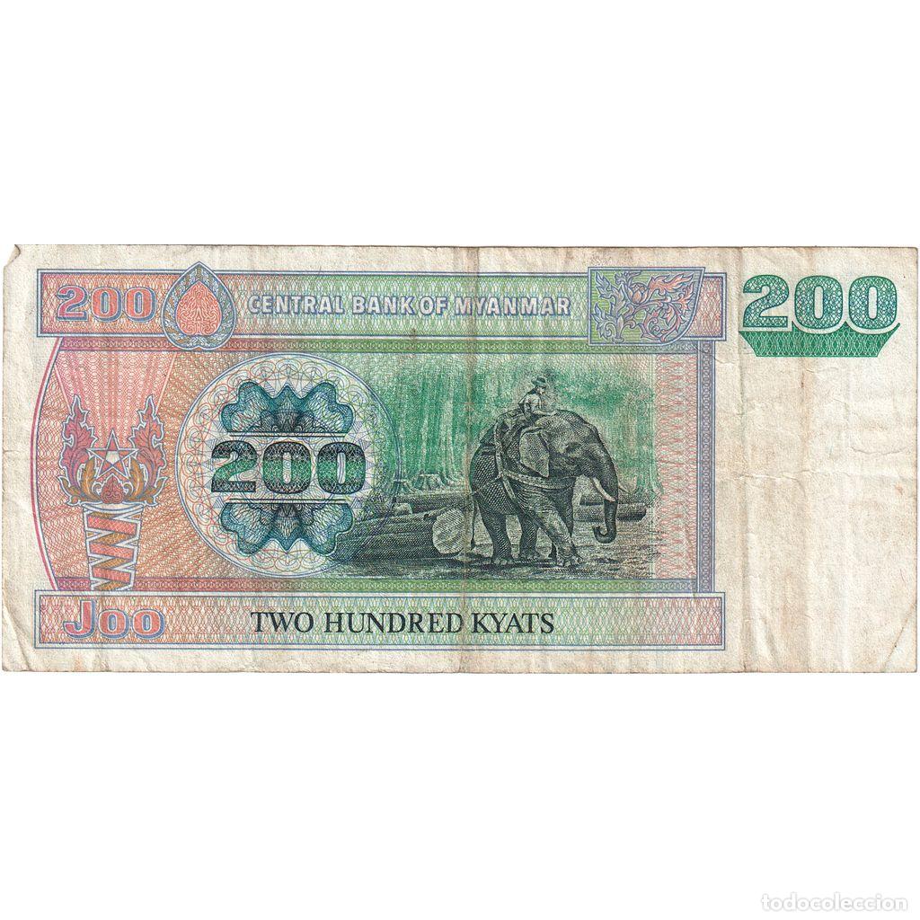 Billetes extranjeros: [#1291441] Myanmar, 200 Kyats, BC+ - Foto 2