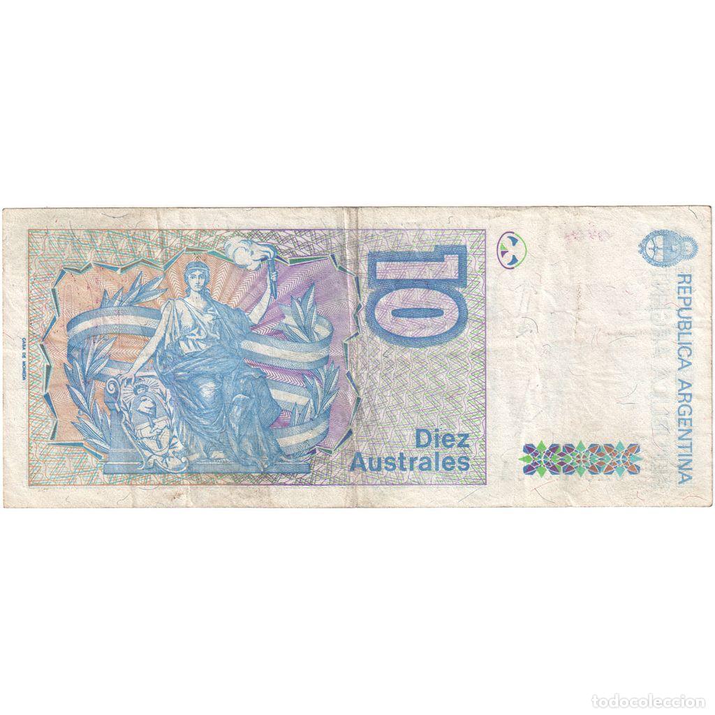 Billetes extranjeros: [#1291448] Argentina, 10 Australes, MBC - Foto 2